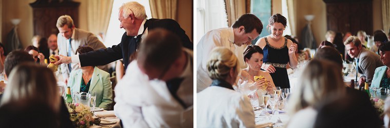 Groom giving his speech