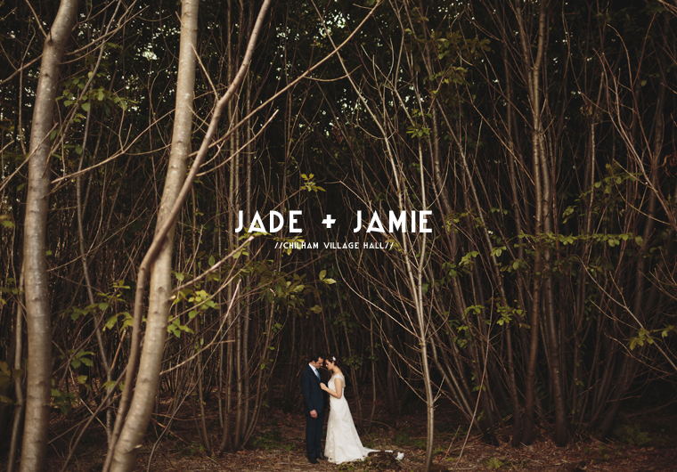 Wedding portrait of Bride and Groom stood in a wood photographed by Kent Wedding Photographer Paul Fuller