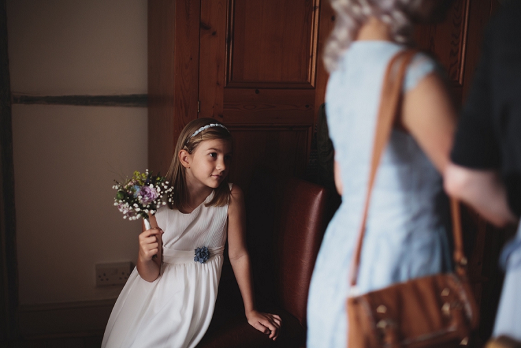 Photo of bridesmaid at Chilham Village Hall wedding
