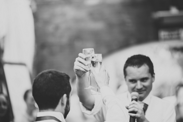 Wedding toast photo at Northbrook Park Kent