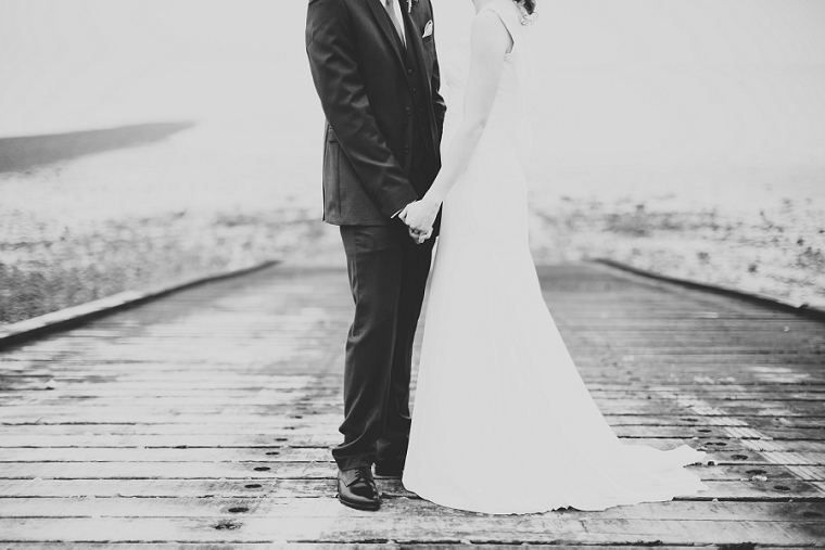 Bride and Groom at Whitstable beach, East Quay, Whitstable Bewery Bar
